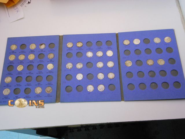 Lot 36-487935 - Partial Silver Roosevelt Dime Collection, See All Pictures For Coins Included.