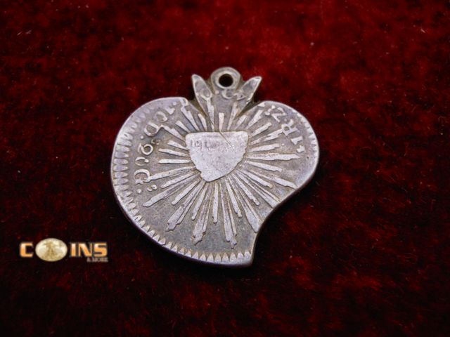 Lot 36-487777 - 1849 "Lore/Love Token" Silver Mexican Reales.
