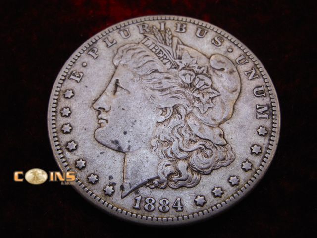 Lot 36-086650 - 1884-S Morgan Silver Dollar.
