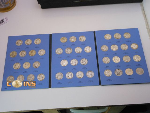 Lot 36-486318 - COMPLETE With Extras 1948-1964 Silver Washington Quarter Set.  See All Pictures For All Coins Includ...