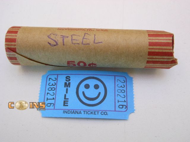 Lot 36-238216 - Roll of 1943 WWII Steel Cents.