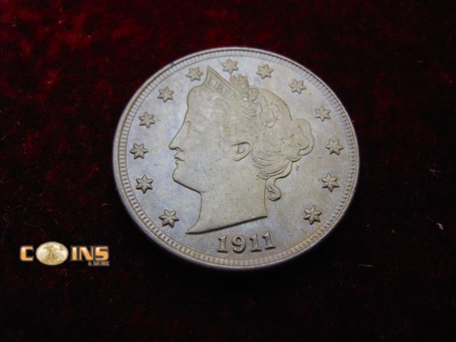 Lot 36-486908 - UNC/BU 1911 Liberty Head or "V" Nickel.  Fantastic Eye Appeal.