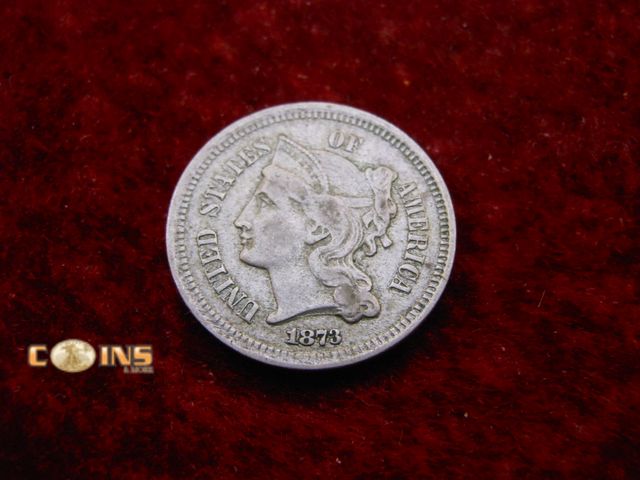 Lot 36-486689 - 1873 US Three Cent Piece.