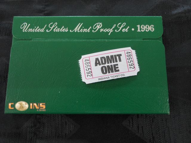 Lot 36-486592 - 1996 US Mint Proof Set.