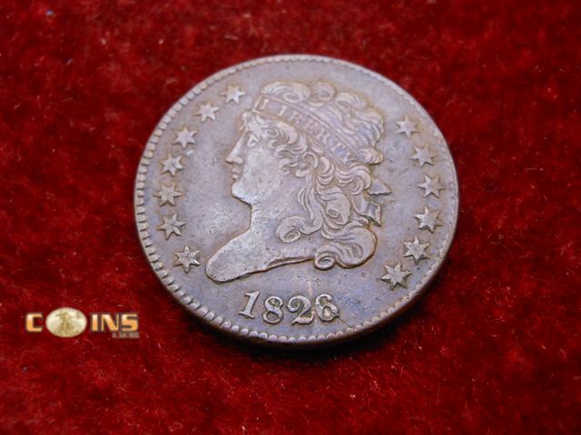 Lot 36-086746 - Better Condition 1826 US Half Cent.  Full Crisp LIBERTY.