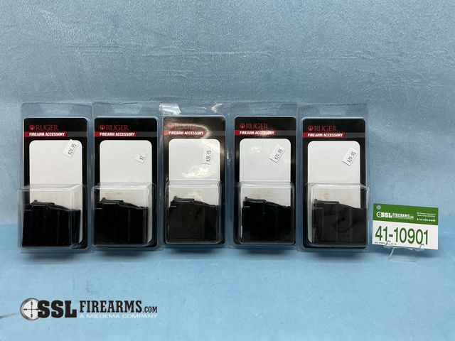 Lot 41-10901 - Lot of (5) 5 RND 5.56 NATO Ruger Mini-14 Magazines