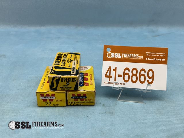 Lot 41-6869 - Lot of (150) RNDS .22 SHORT Ammunition