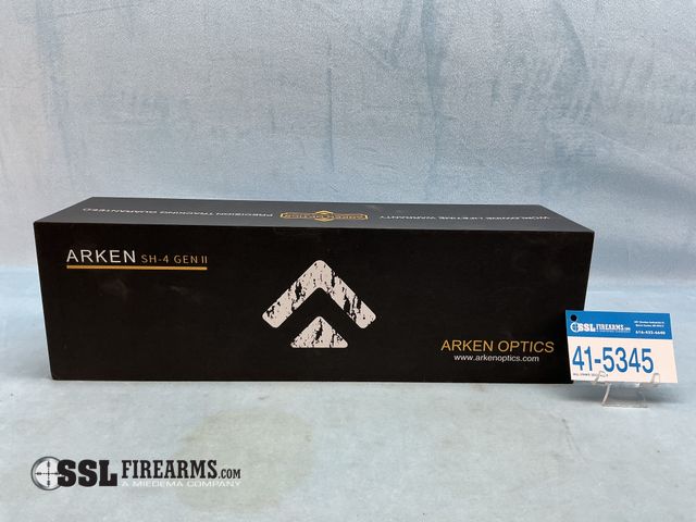 Lot 41-5345 - Lot of (1) ARKEN LH-4 6-24X50MM FFP Scope W/Illuminated VHR MOA Reticle PART #LH4-6240VHR