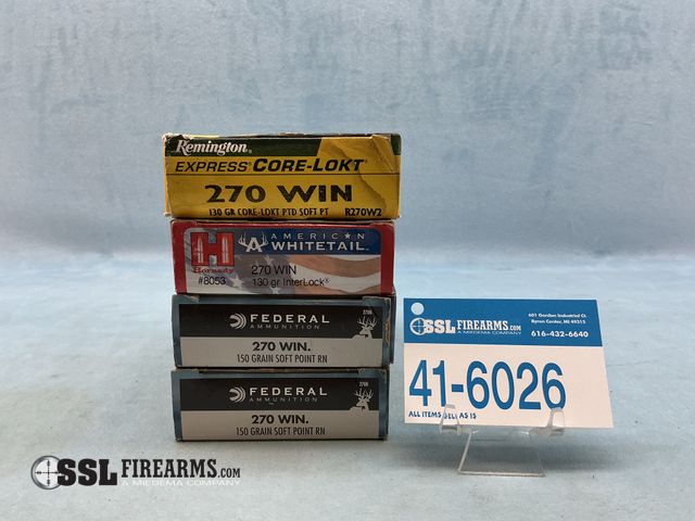 Lot 41-6026 - Mixed Lot of (80) RNDS .270 WIN Ammunition