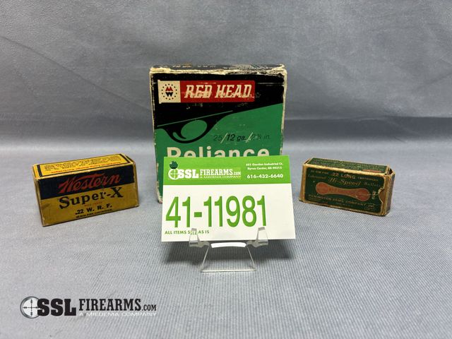 Lot 41-11981 - Mixed lot of (125) rounds. (25) rounds of Red Head Reliance Shot Shells,  2 3/4", 12GA. (50) rounds ...