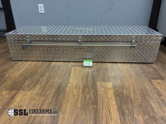 Lot 41-11942 - Aluma Sport Diamond Plate Aluminum Gun Case. Diamond plate aluminum construction; foam-lined interio...