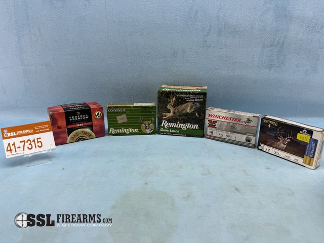 Lot 41-7315 - Mixed lot of (50) 12 GA Shells. Includes (25) RNDS of Remington 2 3/4" 6 Shot Game Loads, (5) Reming...