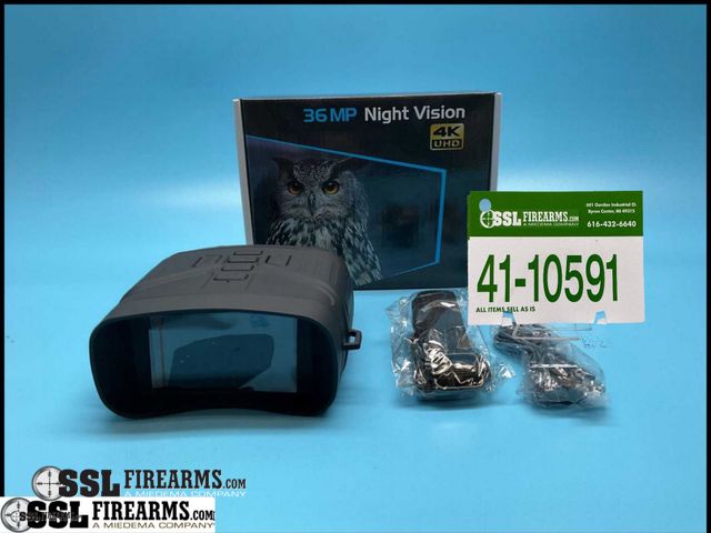 Lot 41-10591 - Lot of (1) NV4000 4K 36MP Digital Night Vision Binoculars, Camera, And Video Recorder