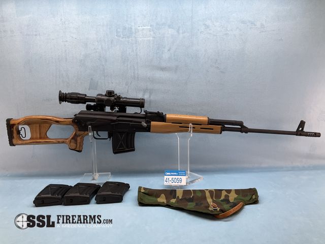 Lot 41-5059 - Romarm Cugir PSL54 7.62x54R Semi-Auto Rifle W/Russian POSP 4x24mm Illuminated Scope