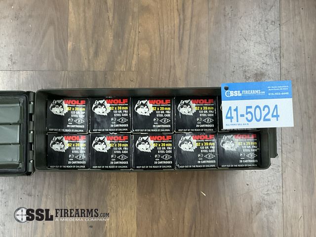Lot 41-5024 - Lot of (400) RNDS Wolf 122 GR FMJ 7.62x39mm Ammunition