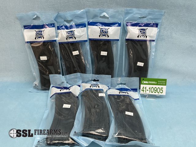 Lot 41-10905 - Lot of (7) 30 RND 5.56 NATO D&amp;H Tactical Aluminum AR-15 Magazines