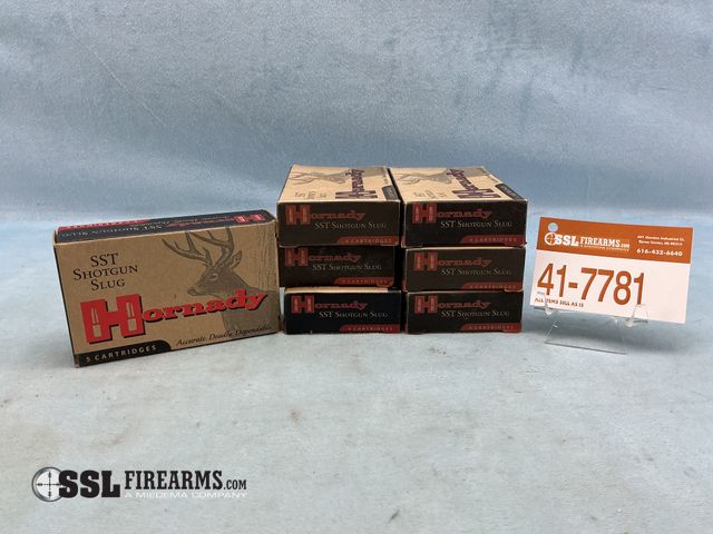 Lot 41-7781 - Lot of seven (7) boxes of Hornady SST Shotgun Slugs, 12GA SST, 300gr FTX Slug
