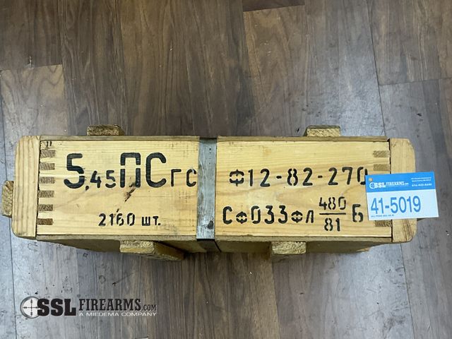 Lot 41-5019 - Lot of (2160) RNDS 5.45x39mm Ammunition