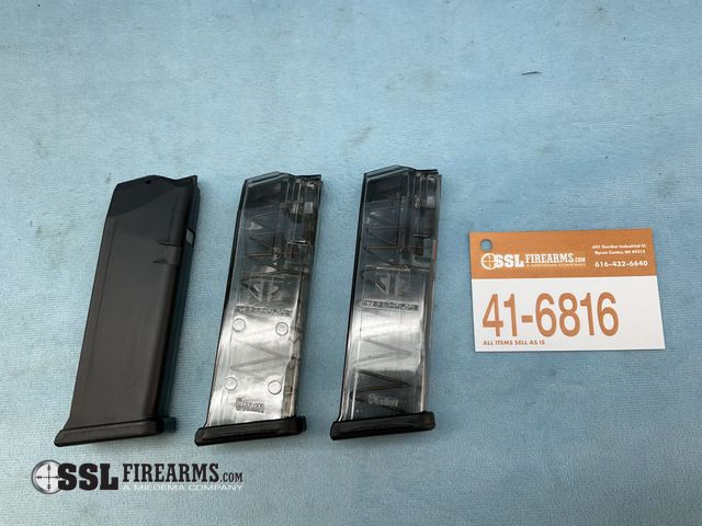Lot 41-6816 - Lot of (3) Glock Compatible 15 RND 9mm Magazines