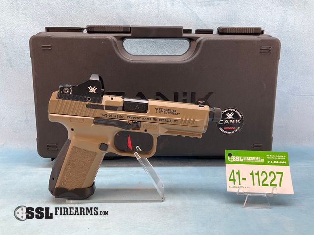 Lot 41-11227 - New Canik TP9 Elite Combat 9mm Semi-Auto Pistol W/Vortex Viper Red Dot