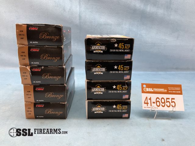 Lot 41-6955 - Lot of (450) RNDS .45 ACP Ammunition