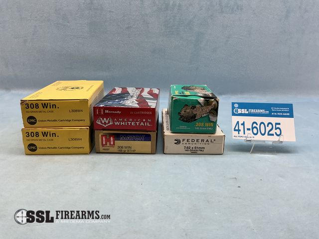 Lot 41-6025 - Mixed Lot of (120) RNDS .308 WIN Ammunition