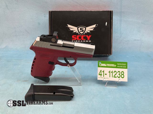 Lot 41-11238 - New SCCY CPX-2 Red 9mm Semi-Auto Pistol W/Crimson Trace Red Dot