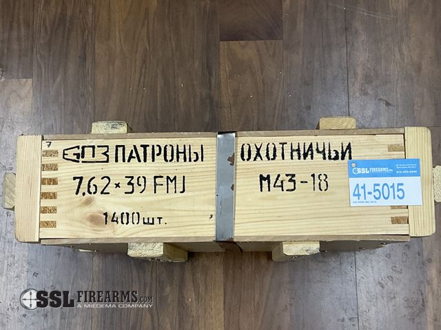 Lot 41-5015 - Lot of (1400) RNDS FMJ 7.62x39mm Ammunition