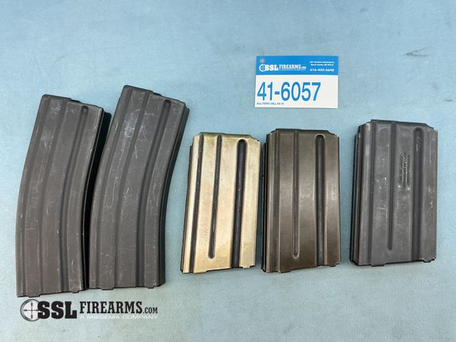 Lot 41-6057 - Lot of (5) 5.56 NATO Colt Pattern AR15 Magazines