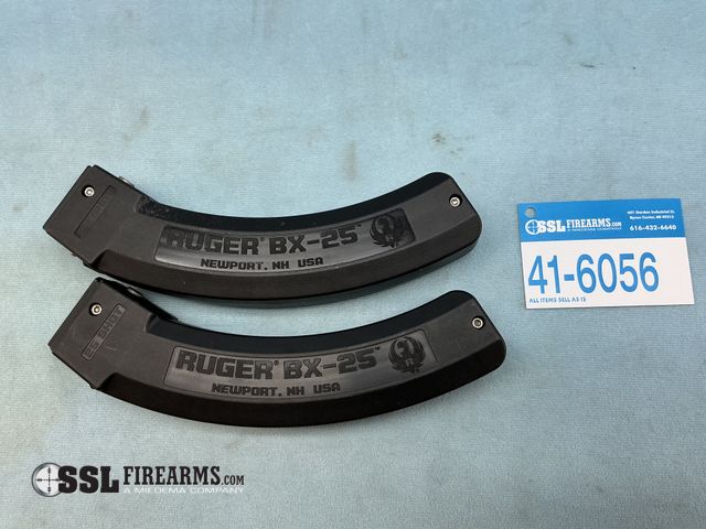 Lot 41-6056 - Lot of (2) 25 RND .22 LR Ruger BX25 Magazine