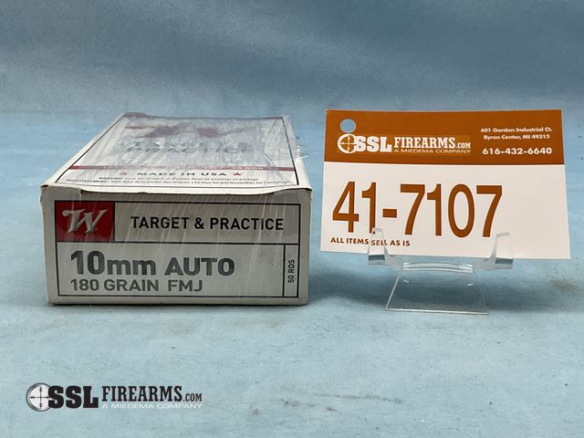 Lot 41-7107 - Lot of (50) RNDS Winchester 180 GR FMJ 10MM Ammunition