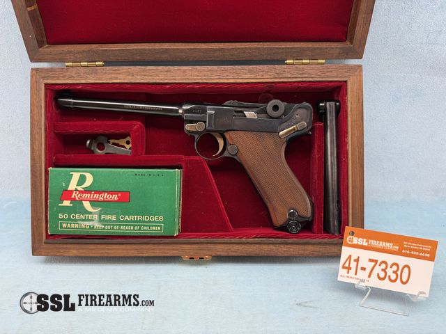 Lot 41-7330 - 1916 WWI German Erfurt Arsenal P08 9MM Luger Semi-Auto Pistol W/ Bohler Stahl Barrel