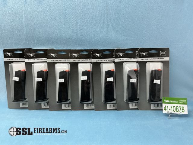 Lot 41-10878 - Lot of (7) 10 RND 9MM Glock 43x/48 Magazines