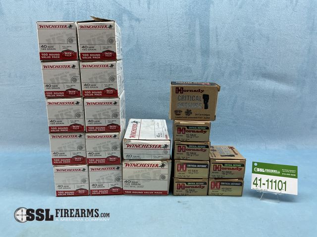 Lot 41-11101 - Mixed Lot of (1290) RNDS .40 S&amp;W Ammunition