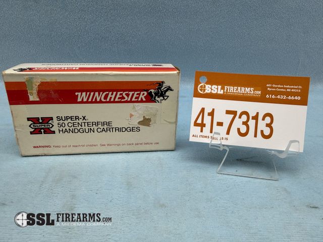Lot 41-7313 - Box of (50) Winchester Super-X .32 Smith &amp; Wesson 85 Gr Lead Centerfire Handgun Cartridges