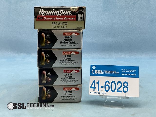 Lot 41-6028 - Mixed Lot of (225) RNDS .380 AUTO Ammunition