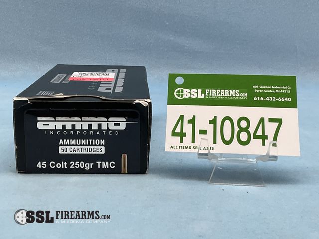 Lot 41-10847 - Lot of (50) RNDS Ammo Inc. 250 GR TMC .45 COLT Ammunition
