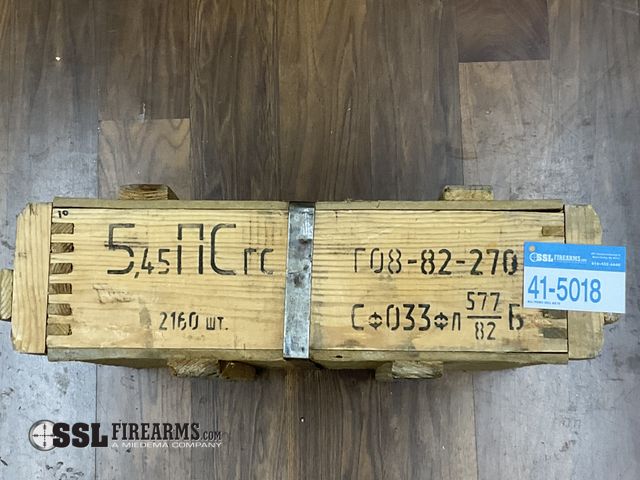 Lot 41-5018 - Lot of (2160) RNDS 5.45x39mm Ammunition