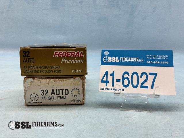 Lot 41-6027 - Mixed Lot of (70) RNDS .32 AUTO Ammunition
