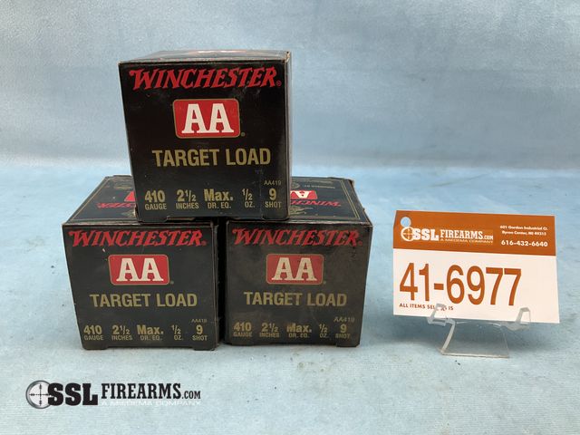 Lot 41-6977 - Lot of (75) RNDS Winchester 2 1/2" 1/2oz #9 .410 GA Ammunition