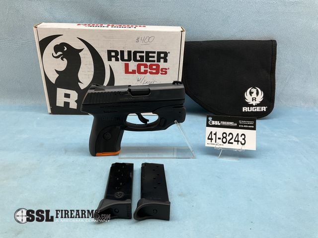 Lot 41-8243 - Ruger LC9s 9mm Semi-Auto Pistol W/Crimson Trace Trigger Guard Mounted Red Laser
