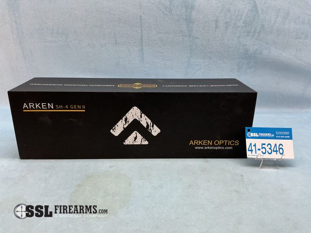 Lot 41-5346 - Lot of (1) ARKEN LH-4 6-24X50MM FFP Scope W/Illuminated VHR MOA Reticle PART #LH4-6240VHR