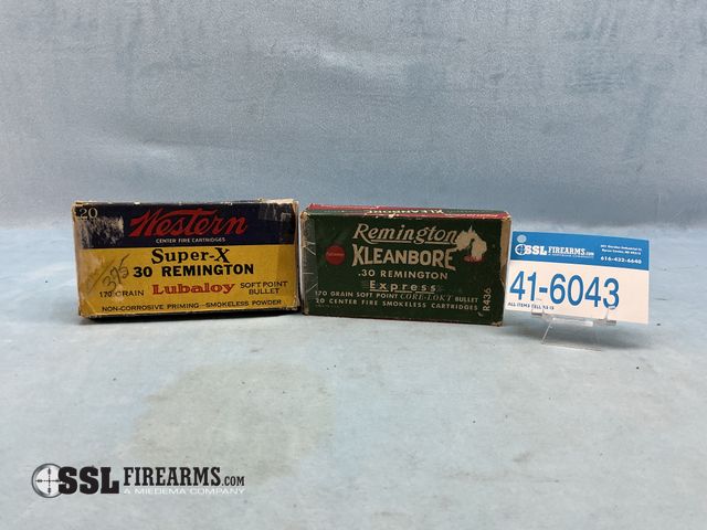 Lot 41-6043 - Mixed Lot of (40) RNDS .30 REM Ammunition