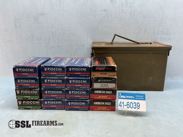 Lot 41-6039 - Mixed Lot of (800) RNDS .45 ACP Ammunition In Ammo Can