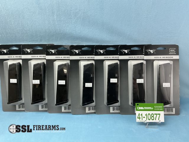Lot 41-10877 - Lot of (7) 15 RND .40 S&amp;W Glock 22/35 Magazines