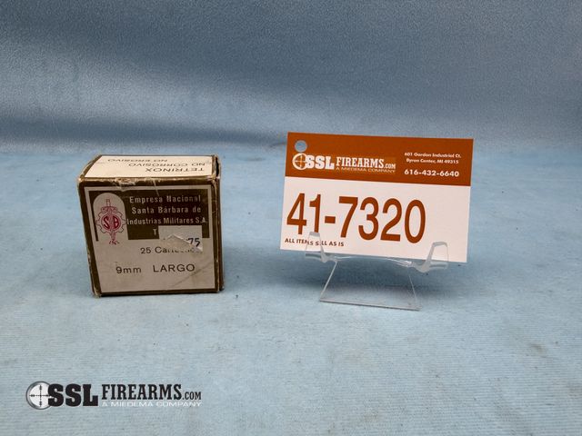 Lot 41-7320 - Box of (25) Tetronix 9mm Largo Cartridges Non-Corrosive (Dated 13 April 1977)