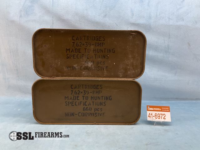 Lot 41-6972 - Lot of (1320)	RNDS 7.62x39mm Ammunition In Spam Cans
