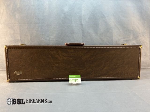 Lot 41-11941 - Browning, over and under takedown shotgun case. Solid wood frame covered with brown leather-like vin...
