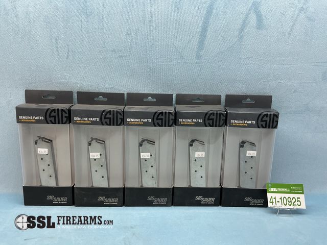 Lot 41-10925 - Lot of (5) 7 RND .45 ACP Sig Sauer 1911 Compact Magazines