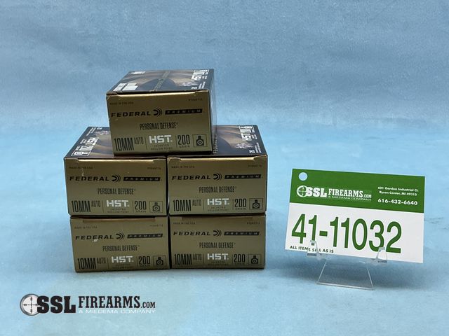Lot 41-11032 - Lot of (100) RNDS Federal 200 GR HST 10MM AUTO Ammunition
